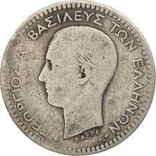 Greece, George I, 50 Lepta, 1874, Athens, F(12-15), Silver, KM:37