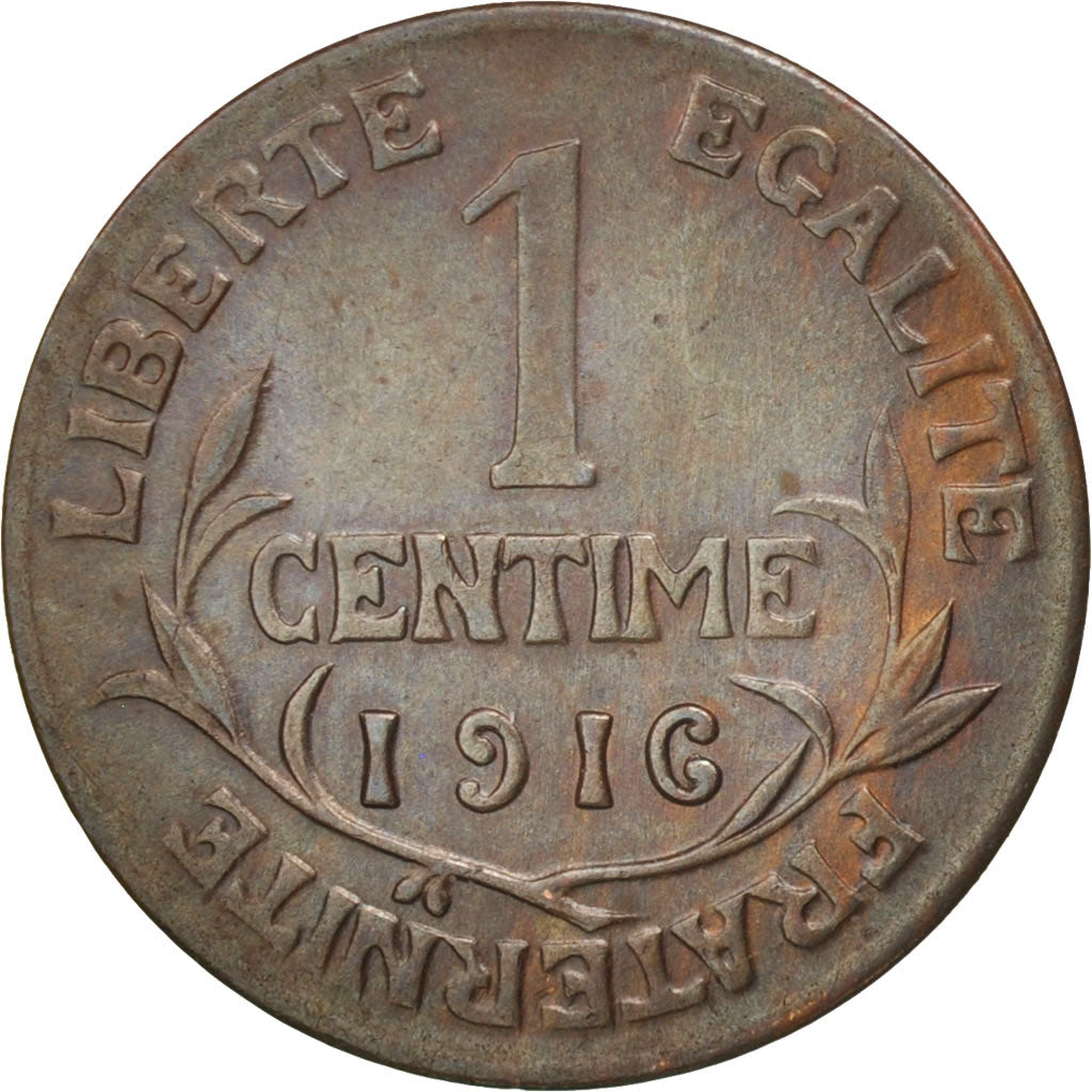 Francia, Dupuis, Centime, 1916, Paris, SPL-, Bronzo, KM:840, Gadoury:90
