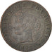 Moneda, Francia, Cérès, Centime, 1872, Bordeaux, BC+, Bronce, KM:826.2
