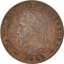 France, Napoleon III, Centime, 1862, Bordeaux, TB+, KM 795.3, Gad 87