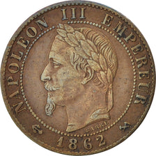 France,Napoleon III,Centime,1862,Bordeaux,VF(30-35),Bronze,KM 795.3