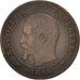 France, Napoleon III,2 Centimes,1856,Rouen,VF(20-25),BronzeKM 776.2