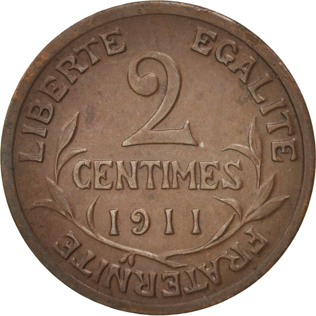 Monnaie, France, Dupuis, 2 Centimes, 1911, Paris, TTB, Bronze, KM:841