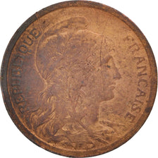 France, Dupuis, 2 Centimes, 1908, Paris, VF(30-35), Bronze, KM:841, Gadoury:107