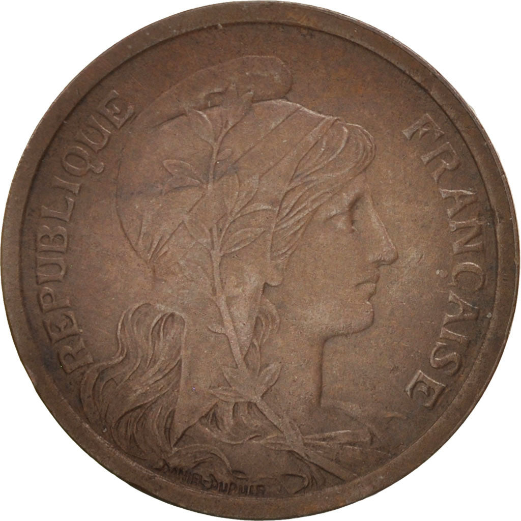 France, Dupuis, 2 Centimes, 1899, Paris, EF(40-45), Bronze, KM:841, Gadoury:107