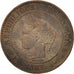 France, Cérès, 2 Centimes, 1887, Paris, VF(30-35), Bronze, KM:827.1