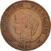 Münze, Frankreich, Cérès, 2 Centimes, 1895, Paris, SS, Bronze, KM:827.1