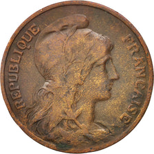 Moneta, Francia, Dupuis, 10 Centimes, 1908, Paris, MB+, Bronzo, KM:843