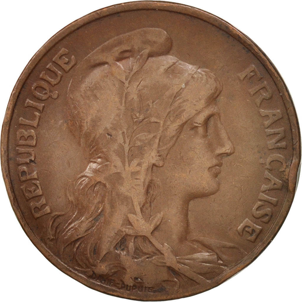 Coin, France, Dupuis, 10 Centimes, 1914, Paris, EF(40-45), Bronze, KM:843