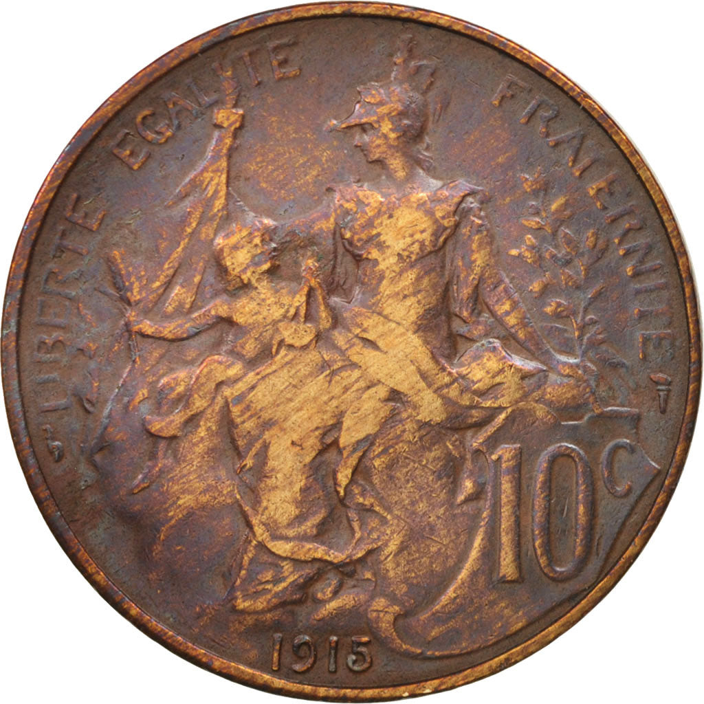 Monnaie, France, Dupuis, 10 Centimes, 1915, Paris, TTB, Bronze, KM:843