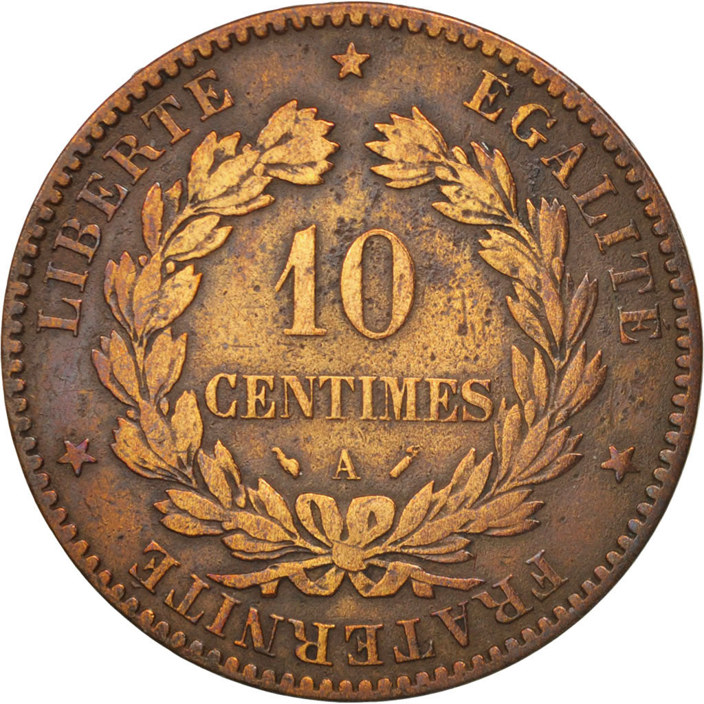 Monnaie, France, Cérès, 10 Centimes, 1894, Paris, TB+, Bronze, KM:815.1