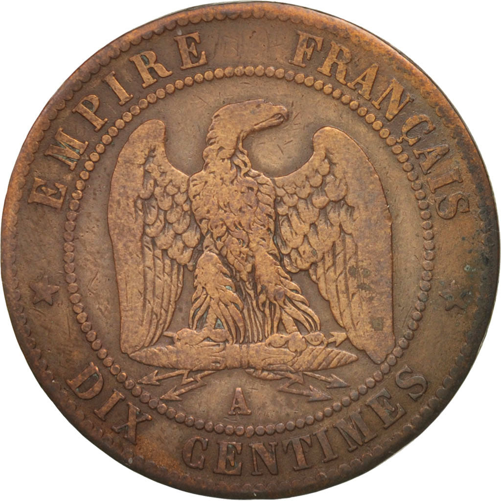 Münze, Frankreich, Napoleon III, Napoléon III, 10 Centimes, 1865, Paris, SGE+
