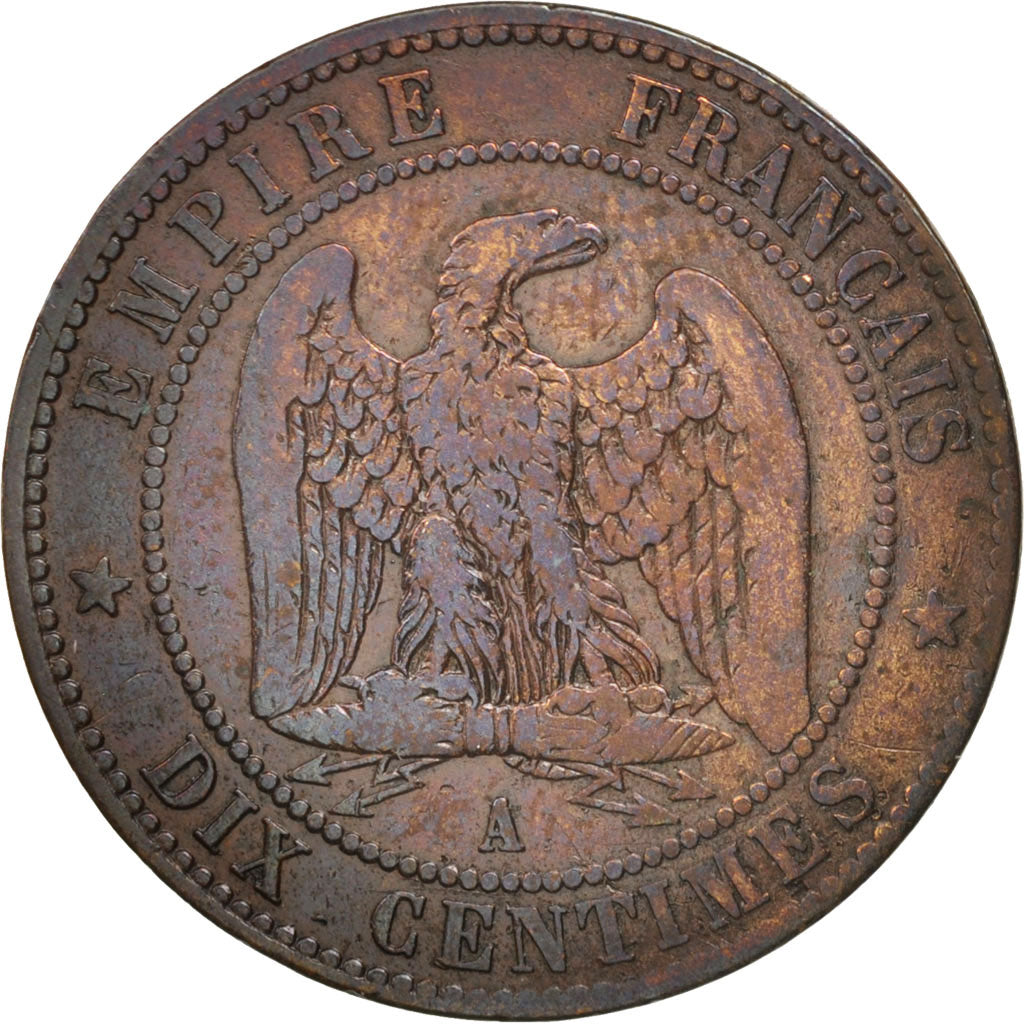 Coin, France, Napoleon III, Napoléon III, 10 Centimes, 1854, Paris, VF(20-25)