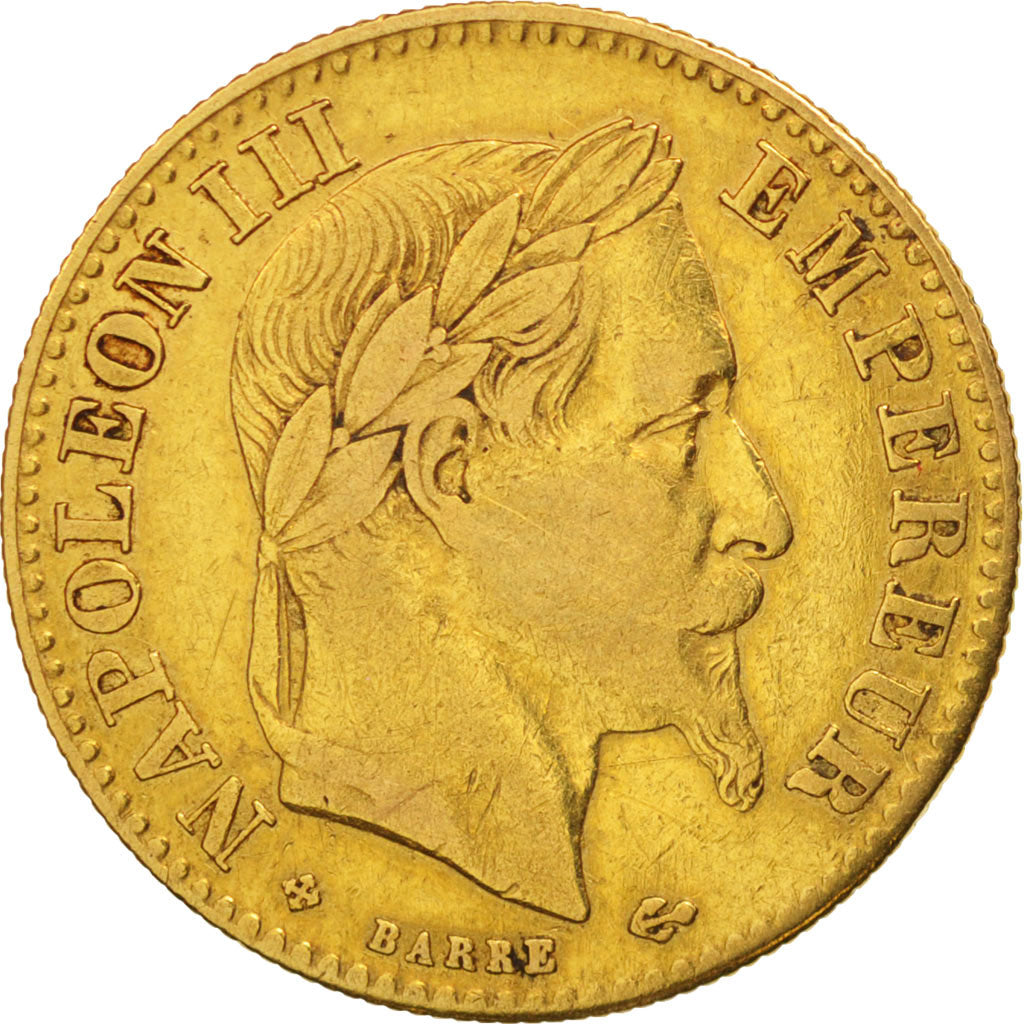 Coin, France, Napoleon III, Napoléon III, 10 Francs, 1862, Strasbourg