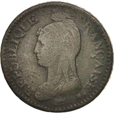 Münze, Frankreich, Dupré, Decime, 1799, Metz, SGE+, Bronze, KM:644.2