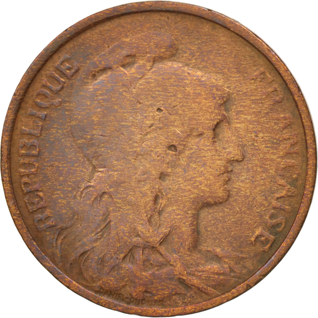 France, Dupuis, 5 Centimes, 1920, Paris, VF(30-35), Bronze, KM:842, Gadoury:165