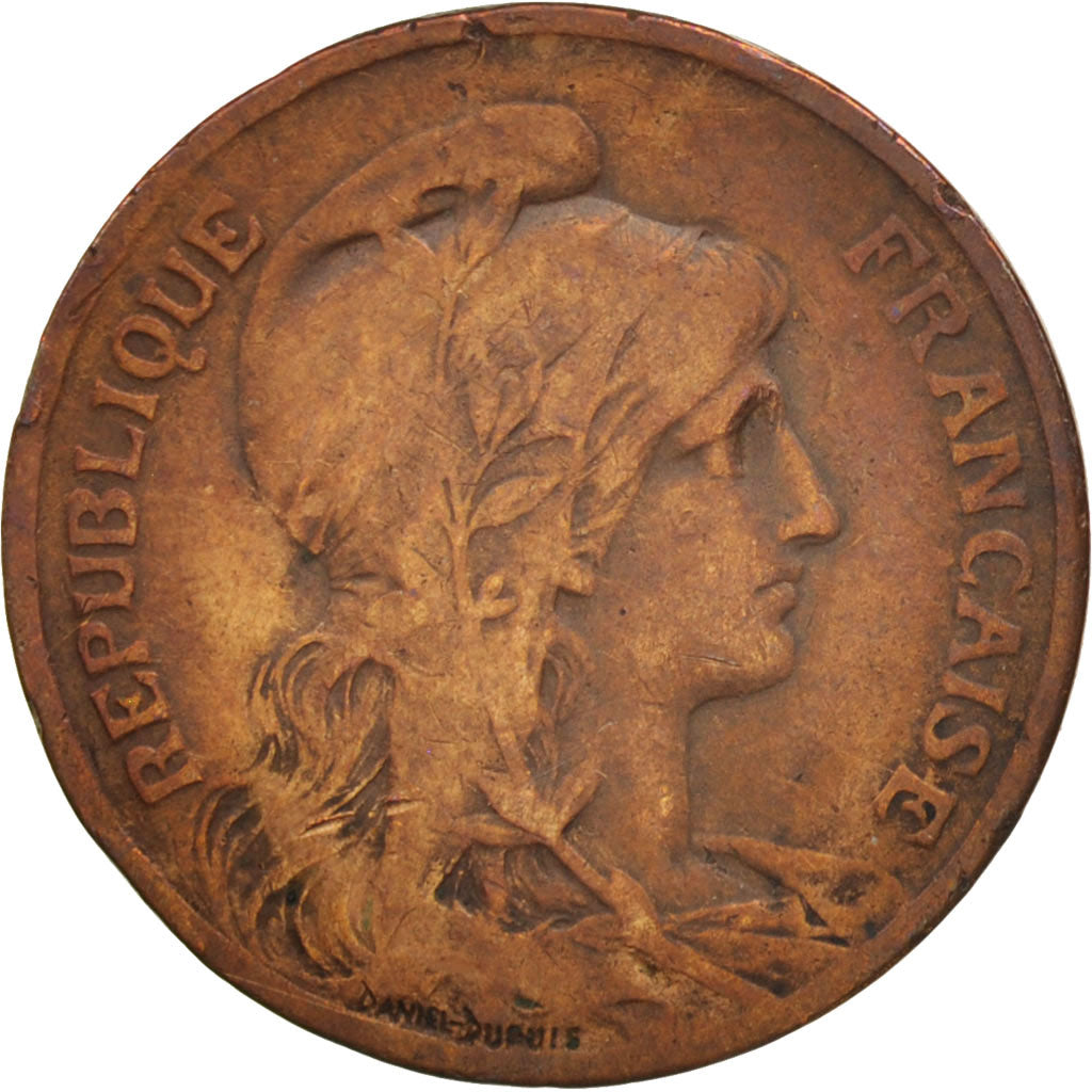 France, Dupuis, 5 Centimes, 1899, Paris, VF(30-35), Bronze, KM:842, Gadoury:165