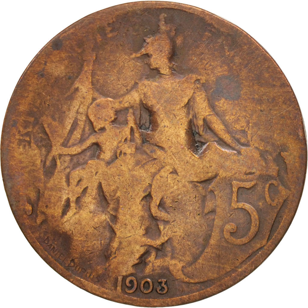 Münze, Frankreich, Dupuis, 5 Centimes, 1903, Paris, S, Bronze, KM:842