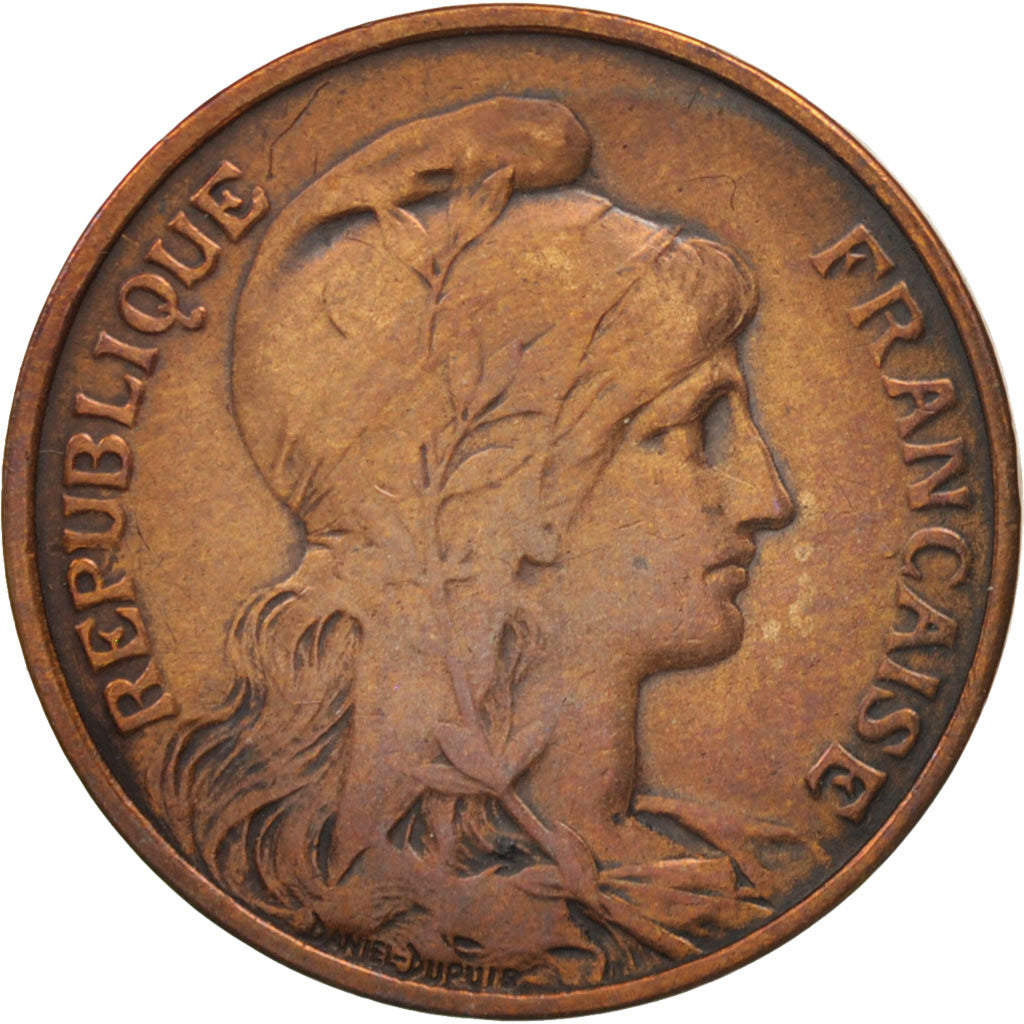 Coin, France, Dupuis, 5 Centimes, 1907, Paris, EF(40-45), Bronze, KM:842