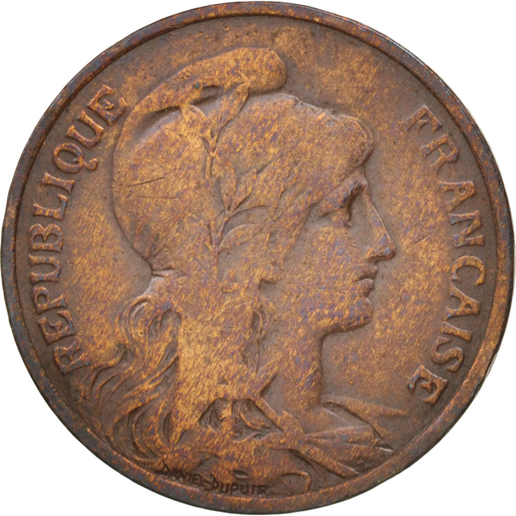 Moneda, Francia, Dupuis, 5 Centimes, 1910, Paris, MBC, Bronce, KM:842