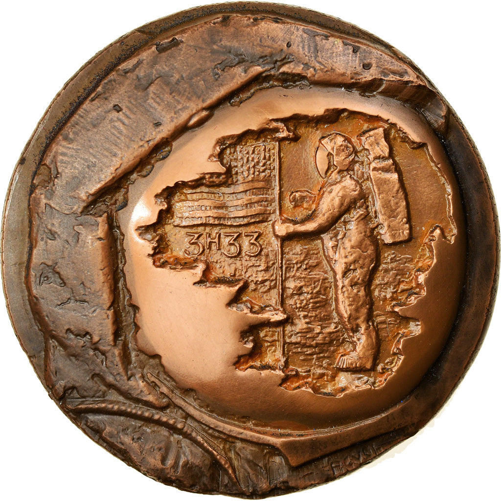 France, Medal, Le Premier Pas sur la Lune, Neil Amstrong, Sciences &