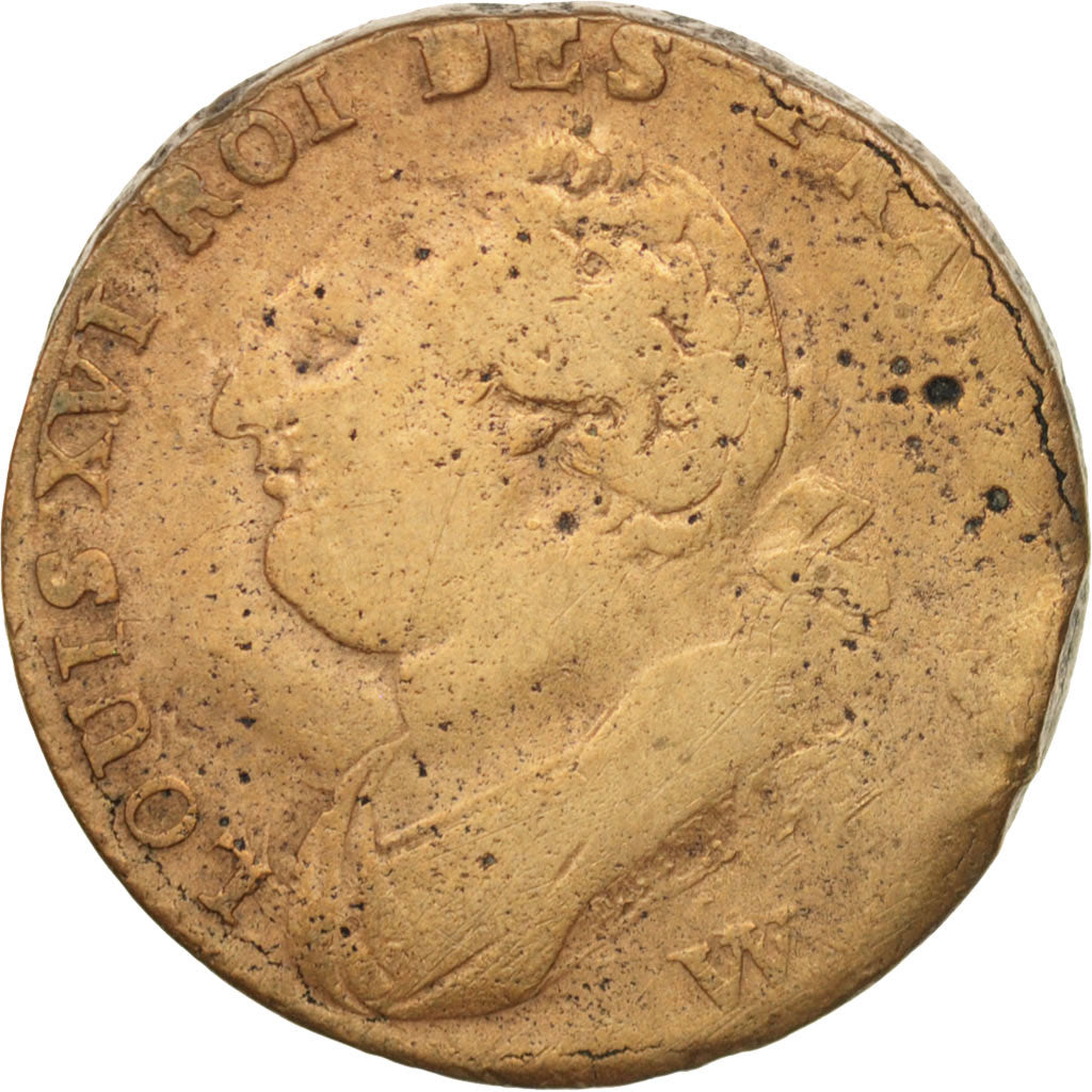 Münze, Frankreich, 12 deniers françois, 12 Deniers, 1792, Lille, SGE, Bronze