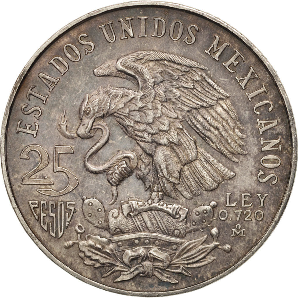 Mexique, 25 Pesos, 1968, Mexico City, TTB+, Argent, KM:479.1