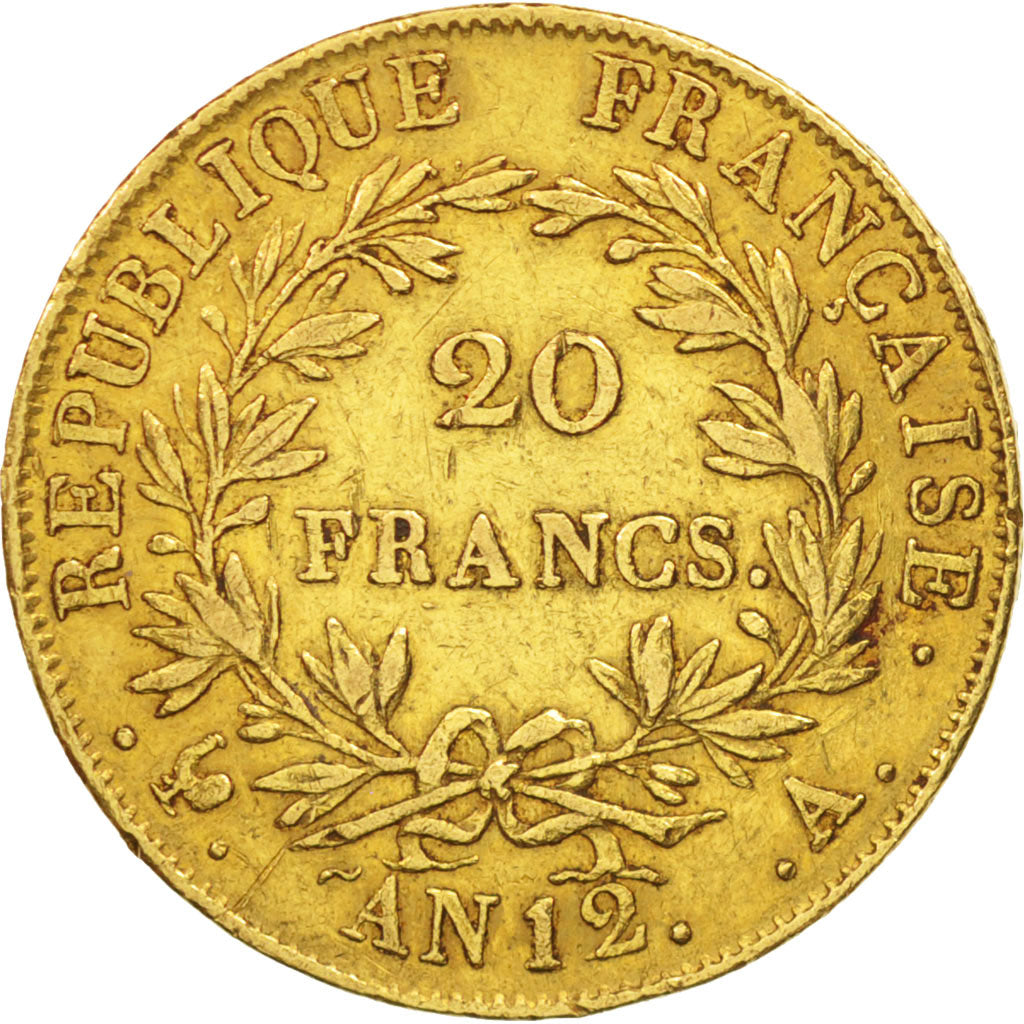 France, Napoléon I, 20 Francs, 1804, Paris, EF(40-45), Gold, KM:651