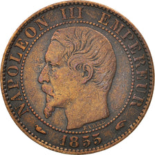 France, Napoleon III, 5 Centimes, 1855, Paris, TB+, KM 777.1, Gad 152
