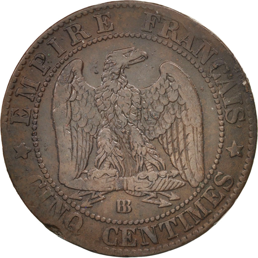 Coin, France, Napoleon III, Napoléon III, 5 Centimes, 1861, Strasbourg