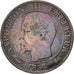 Moneda, Francia, Napoleon III, Napoléon III, 5 Centimes, 1854, Lyon, BC