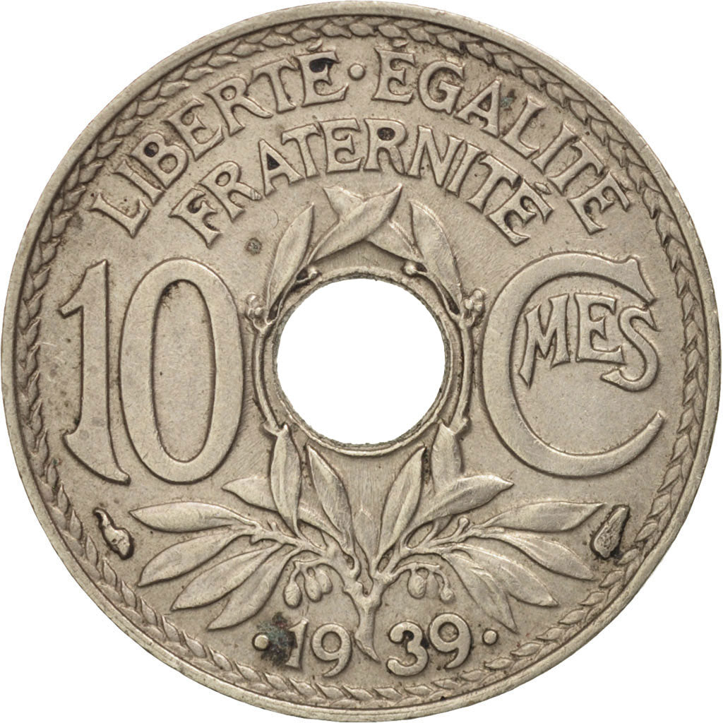Moneda, Francia, Lindauer, 10 Centimes, 1939, MBC+, Níquel - bronce, KM:889.1