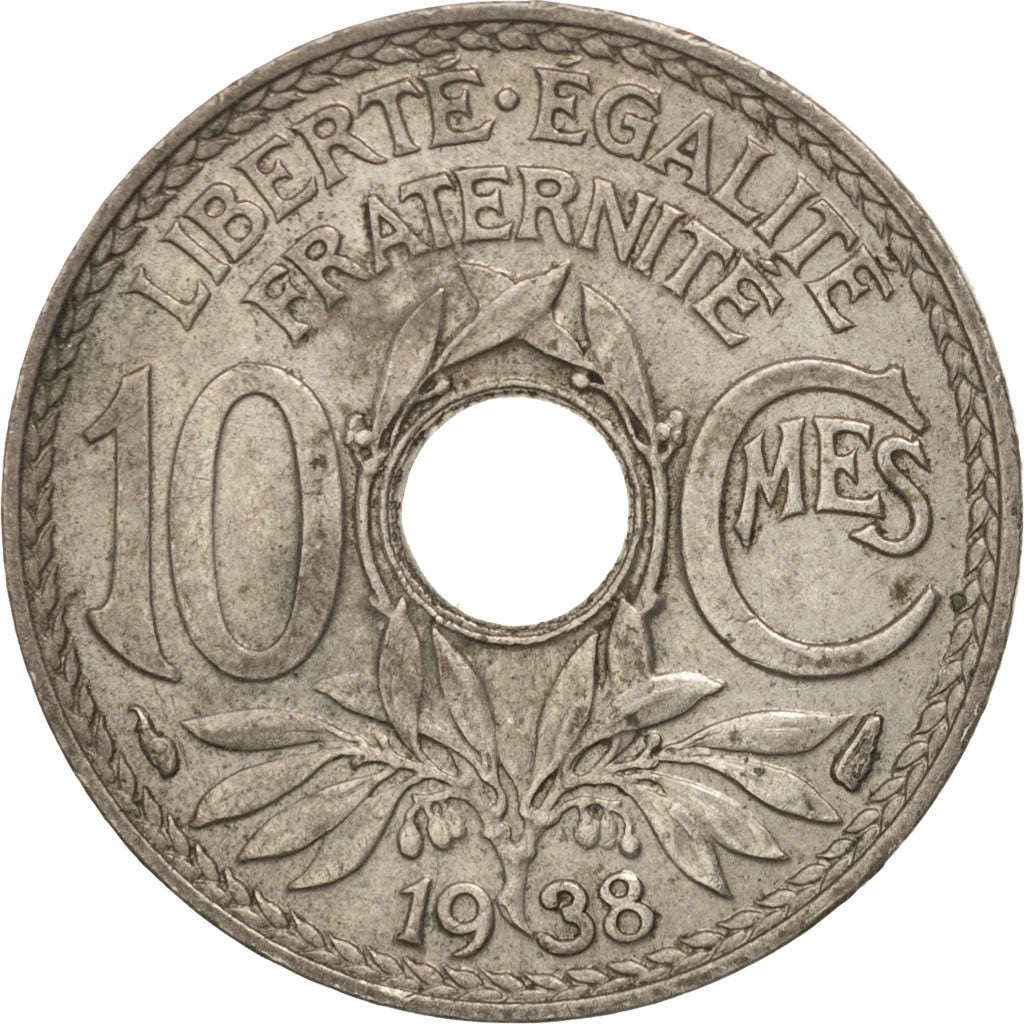 Monnaie, France, Lindauer, 10 Centimes, 1938, TTB+, Copper-nickel, KM:866a