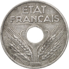 France, État français, 20 Centimes, 1942, Paris, VF(30-35), Zinc, KM:900.2