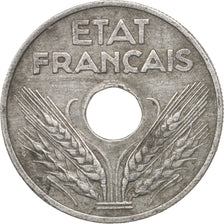 Francia, État français, 20 Centimes, 1942, Paris, BC+, Cinc, KM:900.2