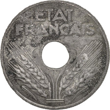 Coin, France, État français, 20 Centimes, 1944, Paris, VF(20-25), Zinc