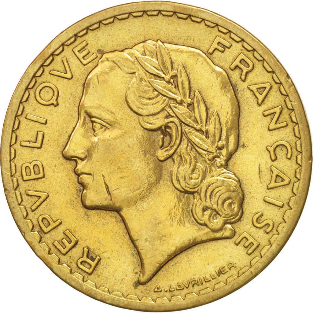 Coin, France, Lavrillier, 5 Francs, 1946, Castelsarrasin, EF(40-45)