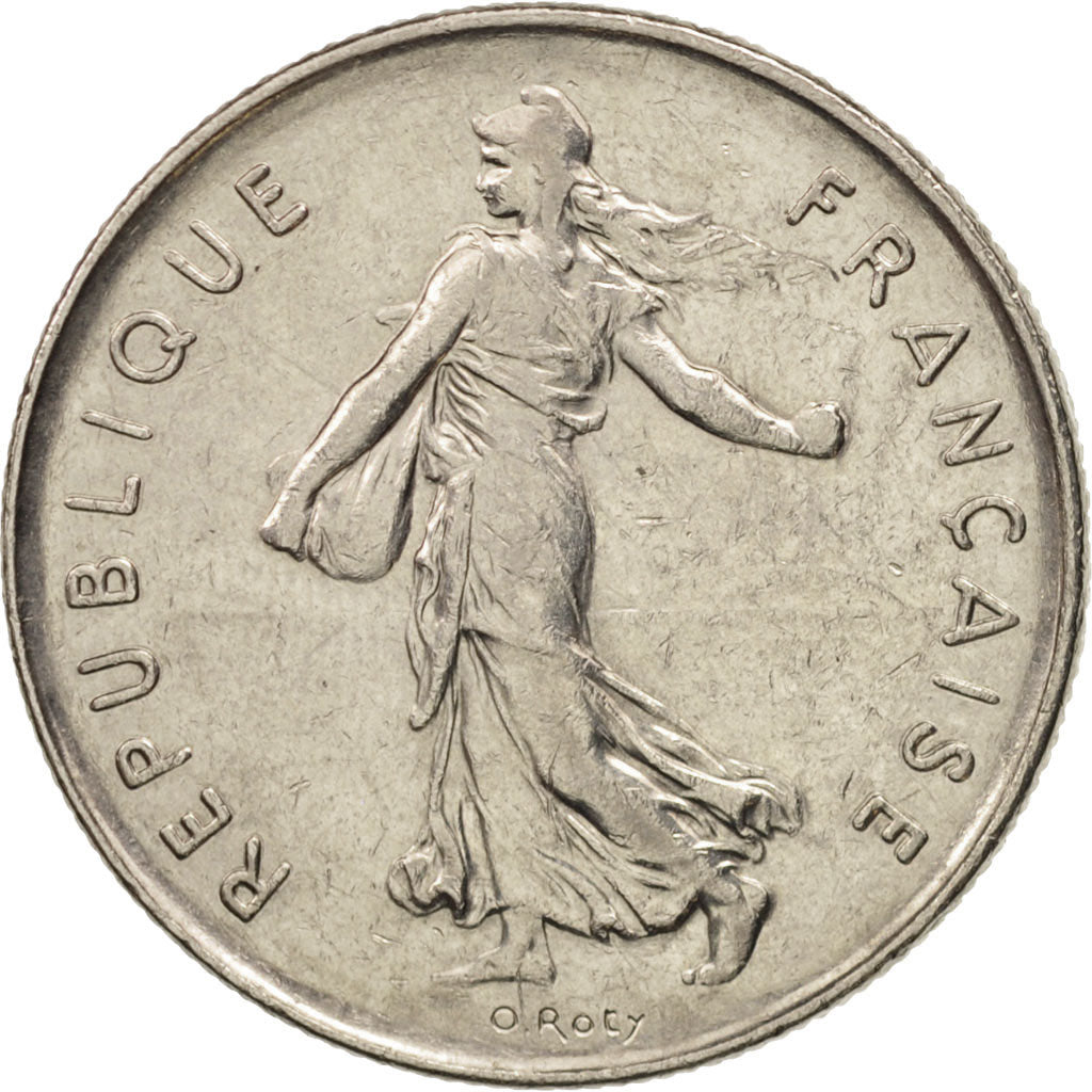 Coin, France, Semeuse, 5 Francs, 1992, Paris, AU(50-53), Nickel Clad