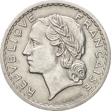France,Lavrillier,5 Francs,1945,Beaumont - Le Roger,AU(50-53),Aluminum,KM 888b.2