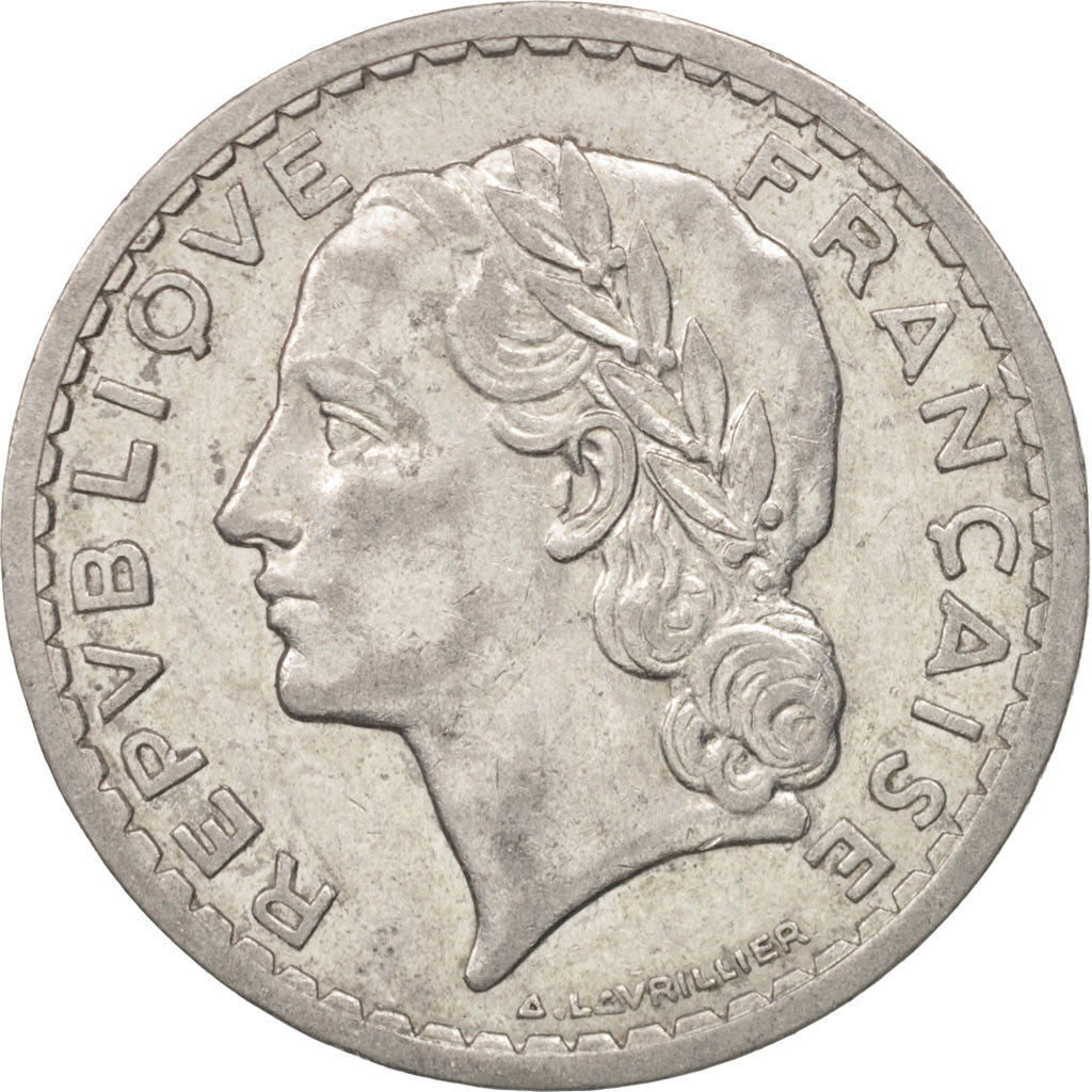 Coin, France, Lavrillier, 5 Francs, 1946, Beaumont - Le Roger, EF(40-45)