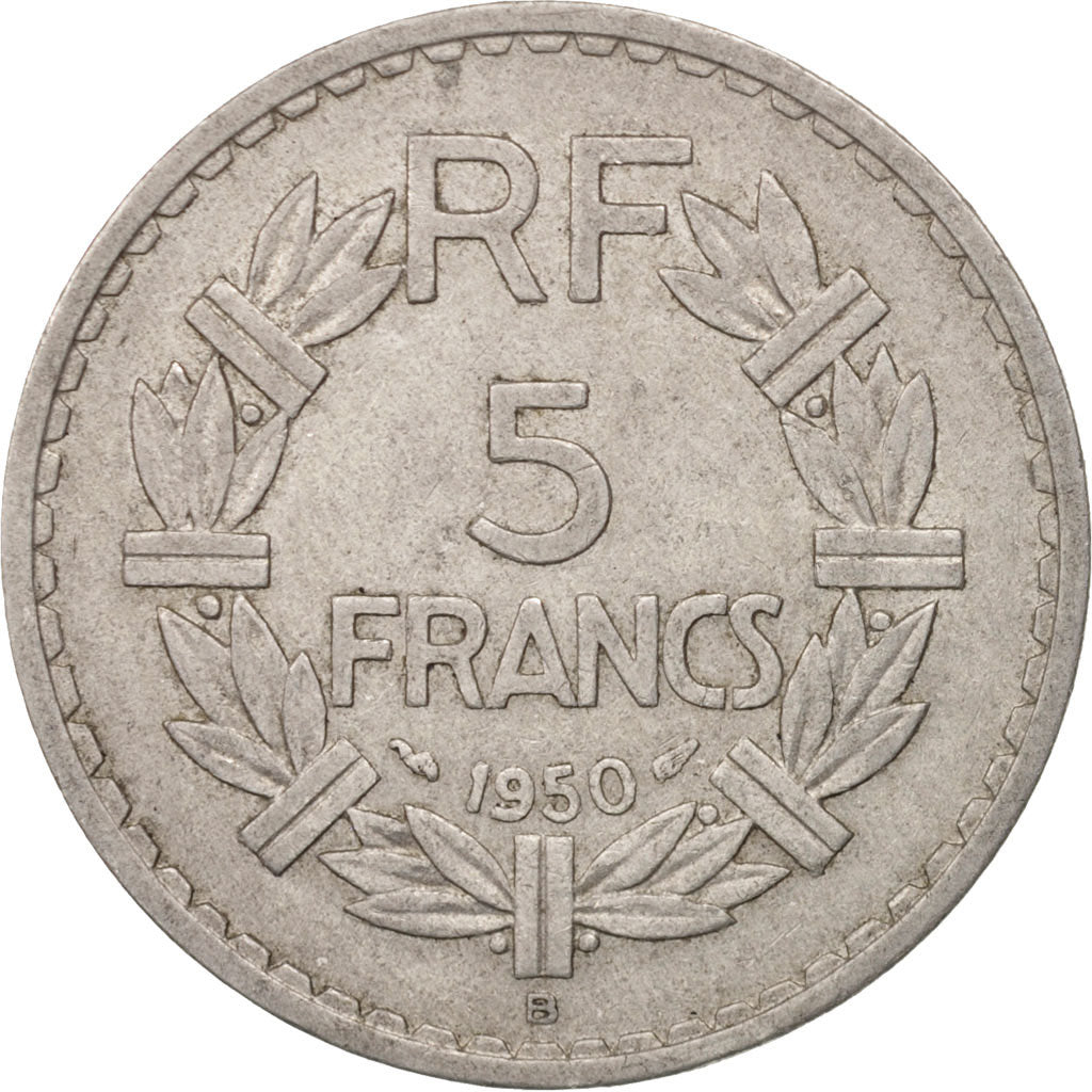 Coin, France, Lavrillier, 5 Francs, 1950, Beaumont - Le Roger, EF(40-45)
