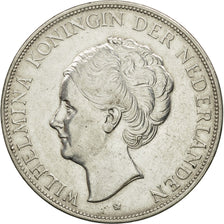 Netherlands, Wilhelmina I, 2-1/2 Gulden, 1938, AU(50-53), Silver, KM:165
