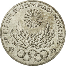 Coin, GERMANY - FEDERAL REPUBLIC, 10 Mark, 1972, Hamburg, AU(50-53), Silver