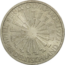 Coin, GERMANY - FEDERAL REPUBLIC, 10 Mark, 1972, Hamburg, AU(50-53), Silver