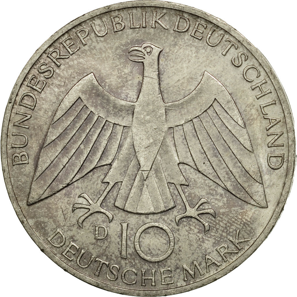Munten, Federale Duitse Republiek, 10 Mark, 1972, Munich, ZF+, Zilver, KM:131
