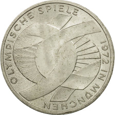 Coin, GERMANY - FEDERAL REPUBLIC, 10 Mark, 1972, Karlsruhe, AU(50-53), Silver