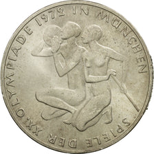 Coin, GERMANY - FEDERAL REPUBLIC, 10 Mark, 1972, Stuttgart, AU(50-53), Silver