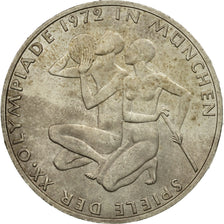 Coin, GERMANY - FEDERAL REPUBLIC, 10 Mark, 1972, Hamburg, AU(50-53), Silver
