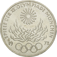 Coin, GERMANY - FEDERAL REPUBLIC, 10 Mark, 1972, Stuttgart, AU(50-53), Silver
