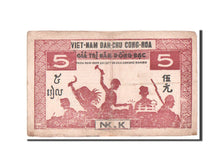 Biljet, Viëtnam, 5 D<ox>ng, 1949, TB+